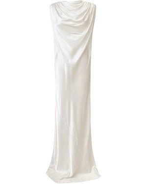 Kallmeyer Toma Draped Gown - White