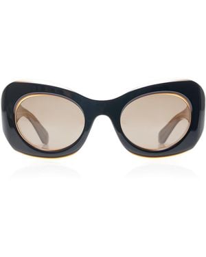 Loewe Signature Cat-eye Acetate Sunglasses - Brown