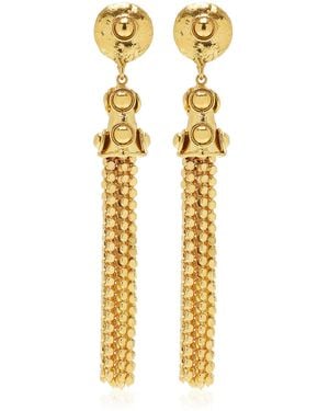 Sylvia Toledano Glo Tasselled Gold Earrings - Metallic