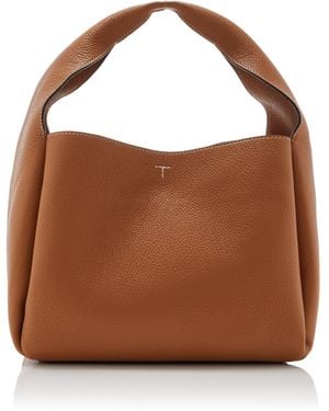 TOTEME Leather Bucket Bag - Brown