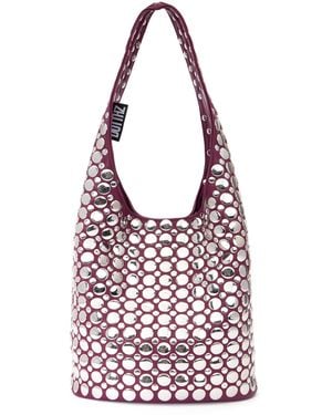 DOTTHZ Jane Embellished Vegan-leather Bag - Red