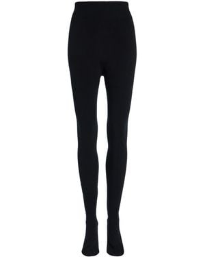 The Row Mimi Knit Tights - Black