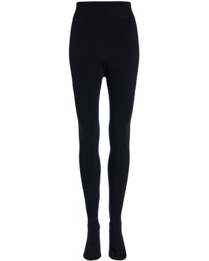 The Row Mimi Knit Tights - Black