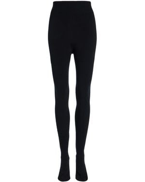 The Row Mimi Knit Tights - Black