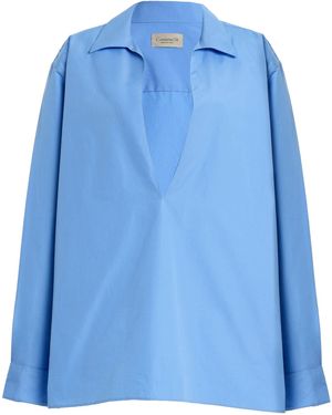 Comme Si Elodie Floral Midi Dress - Blue