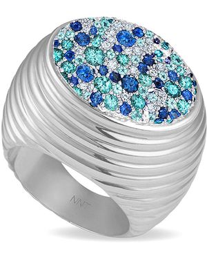 Nevernot Grab N Go 18K Ready Ready 2 Love Ring - Blue