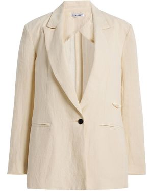 Kamperett Exclusive Orere Linen Blazer - Natural