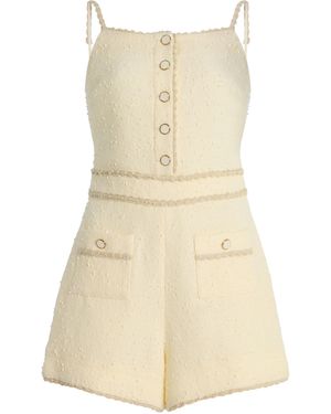 Jonathan Simkhai Ginny Boucle Cover-Up Romper - Natural