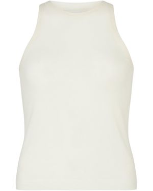 Conner Ives Sheer Knit Tank Top - White