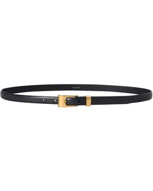 The Row Downtown Leather Belt - White