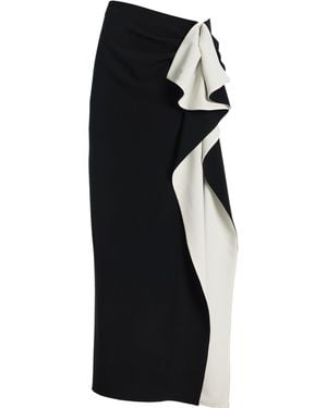 Proenza Schouler Cella Printed Maxi Skirt - Black
