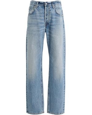 Citizens of Humanity Lindz Rigid Low-Rise Straight Jeans - Blue