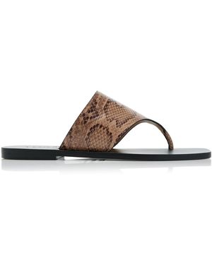 A.Emery Paton Snake-effect Leather Sandals - Multicolour