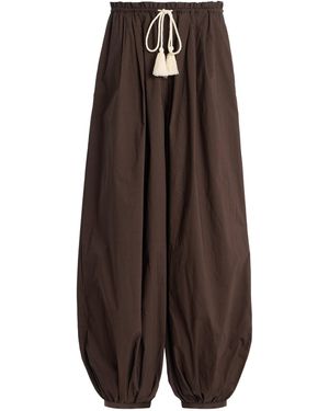 THE GARMENT Bazaar Wide-Leg Cotton Trousers - Brown