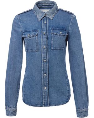 RÙADH The Blake Cotton-Linen Shirt - Blue