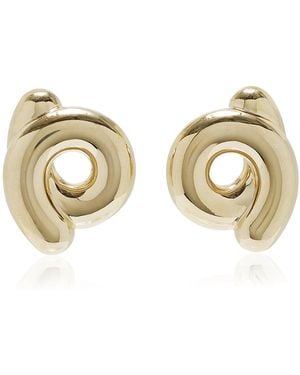 Bea Bongiasca Large Tarallo 9k Yellow Gold Earrings - Metallic