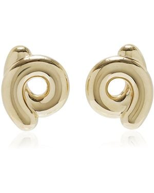 Bea Bongiasca Large Tarallo 9k Yellow Gold Earrings - Metallic