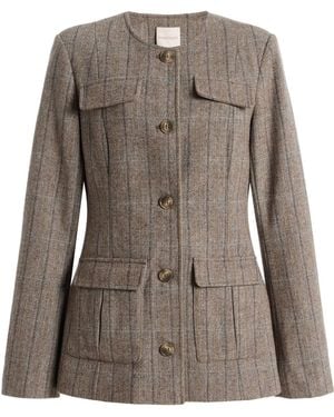 FAVORITE DAUGHTER The Spencer Wool-Blend Jacket - Brown
