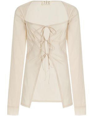 TG Botanical Exclusive Kati Cotton-blend Top - Natural