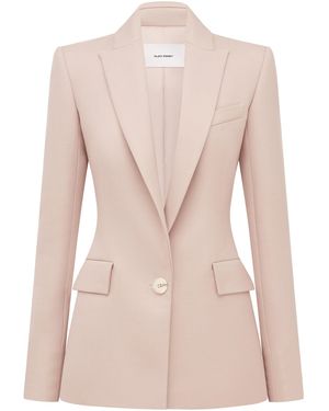Alex Perry Single-Breasted Wool Blazer - Pink