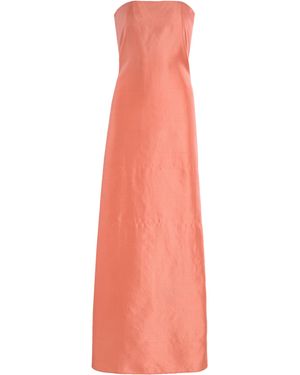 STAUD Tullio Silk Gown - Pink