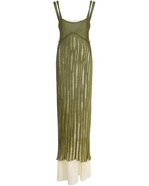 AISLING CAMPS Nymph Poplin Maxi Dress - Green