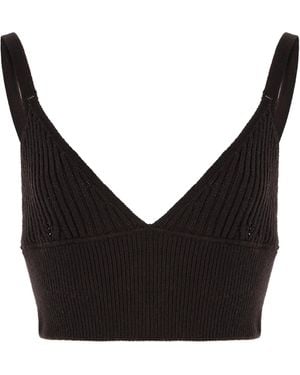Michael Kors Cashmere Bralette - Black
