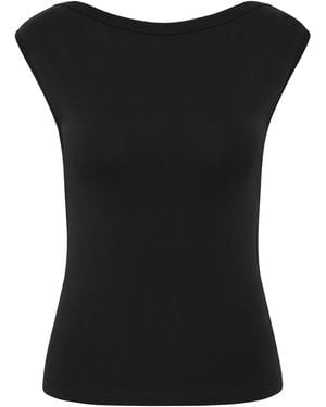 St. Agni Ballerina Cotton Top - Black