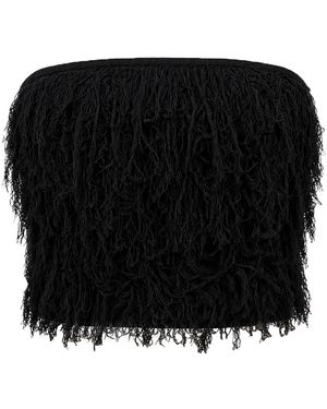 St. Agni Textured Knit Wool Top - Black