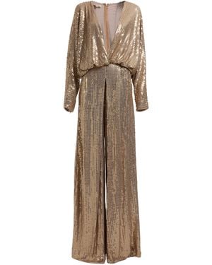 Elie Saab Sequined Jumpsuit - Natural