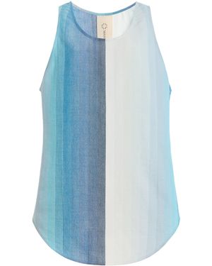 Marrakshi Life The Cotton Tank Top - Blue