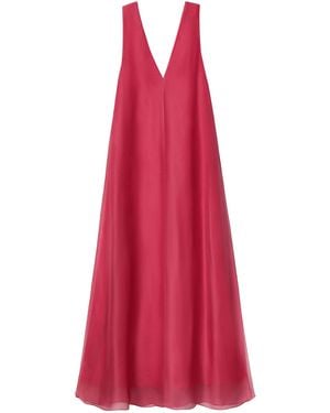Lafayette 148 New York Silk Gown - Red