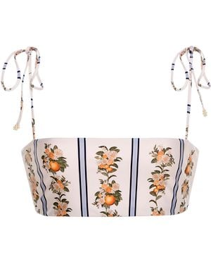 Agua Bendita Primavera Valle Bikini Top - White