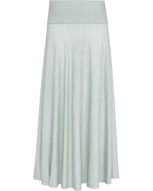 Alaïa Knit Wool Maxi Skirt - White