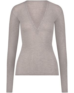 NEGATIVE Whipped Henley Top - Natural