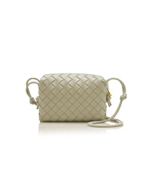 Bottega Veneta Mini Loop Intrecciato Leather Camera Bag - Green