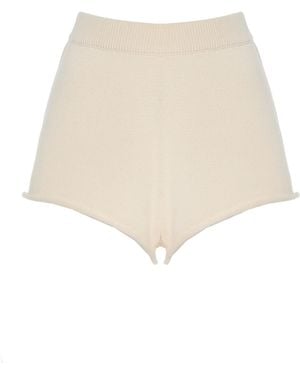 ELCE Exclusive Manon Knit Cotton Shorts - Natural