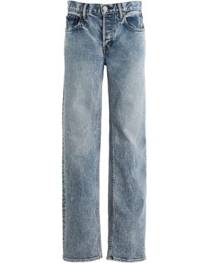 Moussy Wellesley Stretch Low-Rise Straight-Leg Jeans - Blue