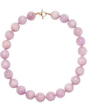 Lizzie Fortunato 14K Necklace With Kunzite & Sapphire - Pink
