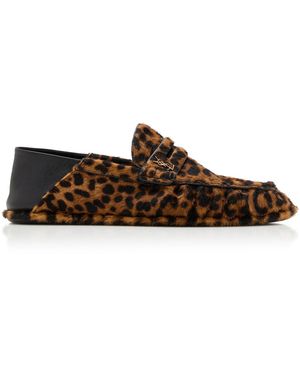 Saint Laurent Le Loafer Foldable Moccasins - Brown