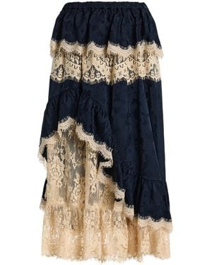 Sea Shay Lace Midi Skirt - Blue