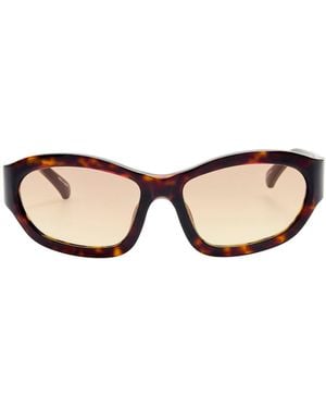 Dries Van Noten Square-Framed Acetate Sunglasses - Natural
