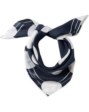 Jacquemus Le Foulard Coeur Silk Scarf - Blue