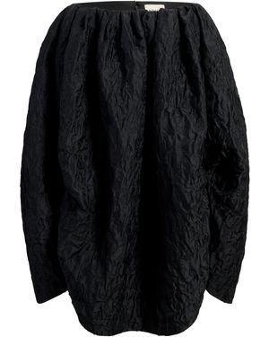 KHAITE Polma Cloque Jacquard Midi Skirt - Black