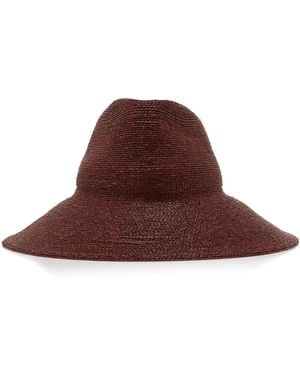 Janessa Leone Exclusive Colette Raffia Hat - Brown