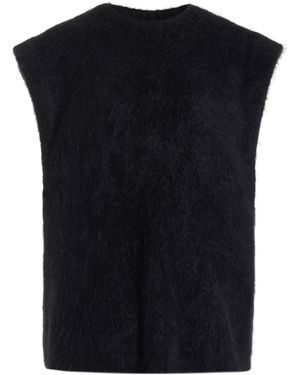 THE GARMENT Bern Brushed Knit Alpaca-blend Top - Black