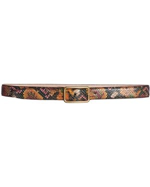 Dries Van Noten Leather Belt - White