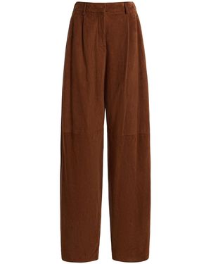 Twp Hudson St Suede Trousers - Brown
