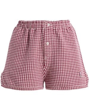 Barrie Cashmere Shorts - Red