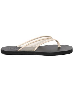 Britt Netta Seline Mesh Flat Sandals - White